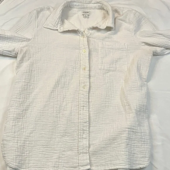 J Crew gauze button down shirt - Picture 3 of 8